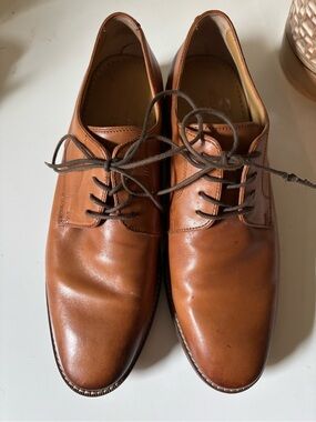 Cole Haan Chestnut Brown Leather Derby Shoes